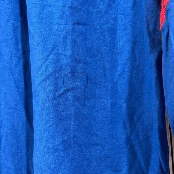 FINAL PRICE NEW NWT FARM Rio Flowerful Rio Embroidery Linen Kaftan Midi Dress - Picture 11 of 13